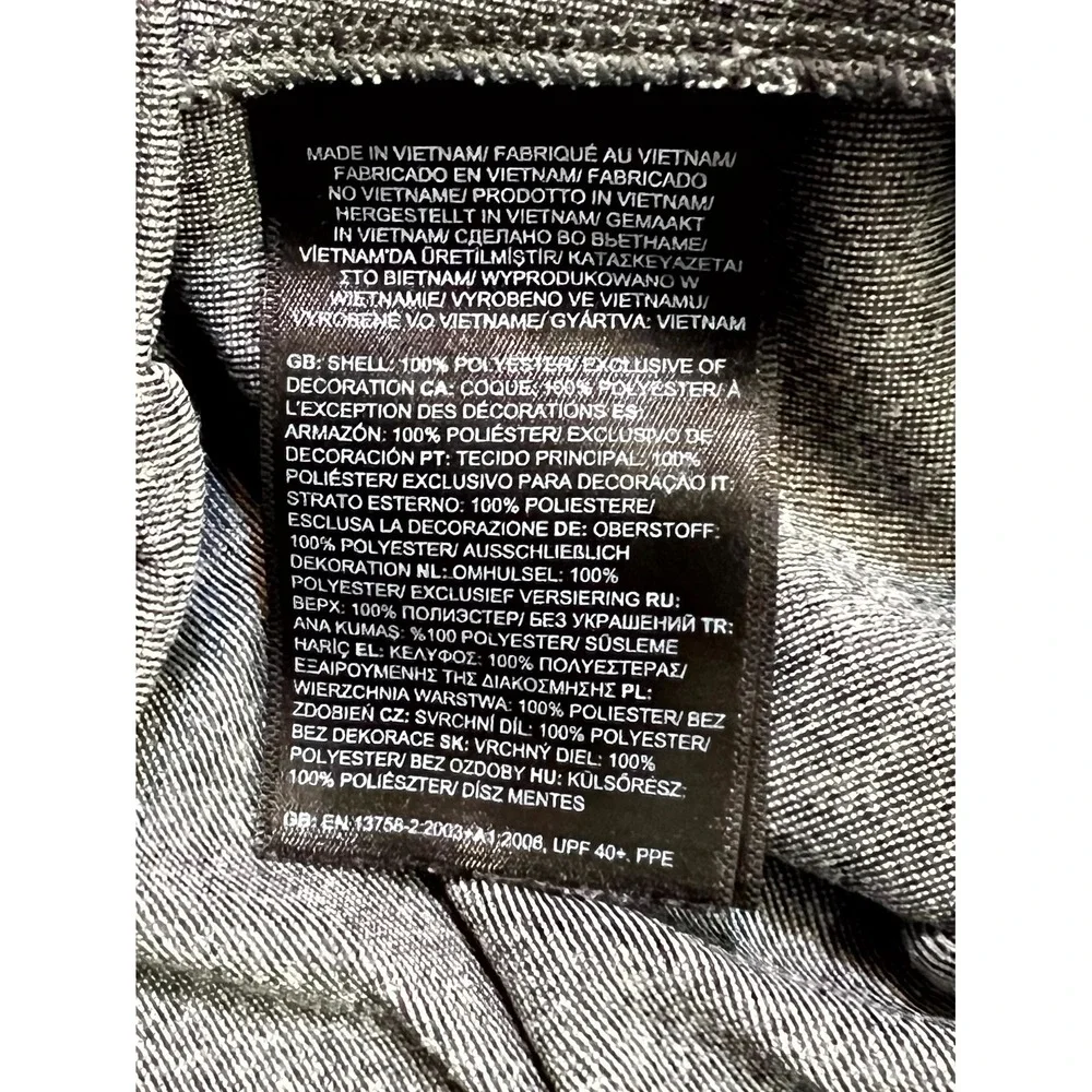 The North Face Echo Rock Hoodie Men's M Gray Heathered Textured UPF 40+ Pullover
